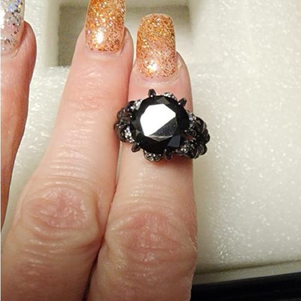 Jeulia Skull Engagement style ring - Picture 3 of 6